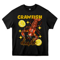 Black mardi gras crawfish dude Heavy Core Tee - FaDigitalArtStudio