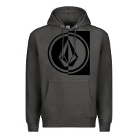 Charcoal Heather Volcom Style Premium Hoodie - linhVisuals