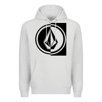 Dove Grey Volcom Style Premium Hoodie - linhVisuals