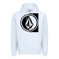 White Volcom Style Premium Hoodie - linhVisuals