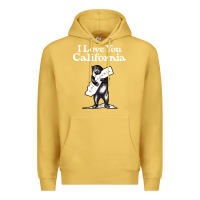 Antique Gold i love you california bear state hug Premium Hoodie - linhVisuals
