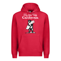Cardinal i love you california bear state hug Premium Hoodie - linhVisuals
