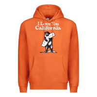 Carrot i love you california bear state hug Premium Hoodie - linhVisuals