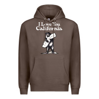 Coffee i love you california bear state hug Premium Hoodie - linhVisuals