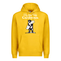 Lemon i love you california bear state hug Premium Hoodie - linhVisuals