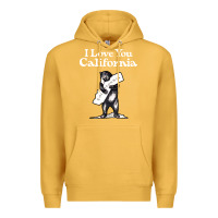 Mustard i love you california bear state hug Premium Hoodie - linhVisuals