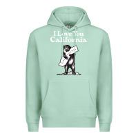 Seafoam i love you california bear state hug Premium Hoodie - linhVisuals
