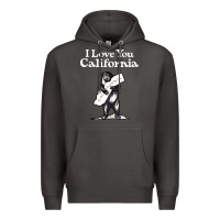 I Love You California Bear State Hug Premium Hoodie | Teevron