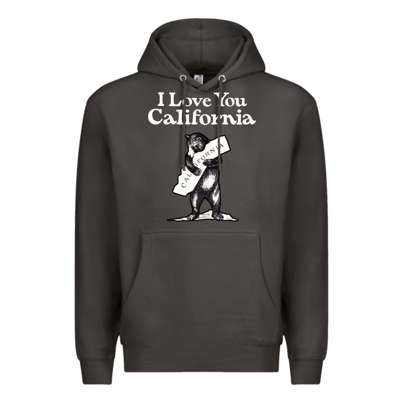 I Love You California Bear State Hug Premium Hoodie by linhVisuals | Teevron