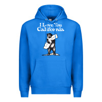 True Royal i love you california bear state hug Premium Hoodie - linhVisuals