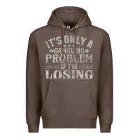 Coffee only a gambling problem if losing Premium Hoodie - linhVisuals