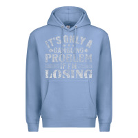 Colony Blue only a gambling problem if losing Premium Hoodie - linhVisuals