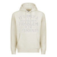 Oatmeal Heather only a gambling problem if losing Premium Hoodie - linhVisuals