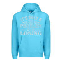 Ocean Blue only a gambling problem if losing Premium Hoodie - linhVisuals