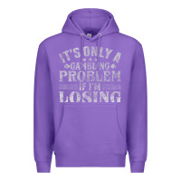 Purple only a gambling problem if losing Premium Hoodie - linhVisuals
