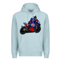 Blue Mist Superbike Toprak Razgatlıoğlu Premium Hoodie - linhVisuals