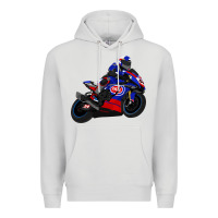 Dove Grey Superbike Toprak Razgatlıoğlu Premium Hoodie - linhVisuals