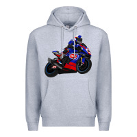 Heather Grey Superbike Toprak Razgatlıoğlu Premium Hoodie - linhVisuals