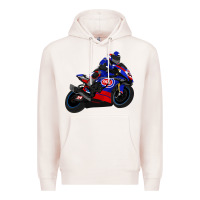 Pale Pink Superbike Toprak Razgatlıoğlu Premium Hoodie - linhVisuals
