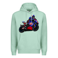 Seafoam Superbike Toprak Razgatlıoğlu Premium Hoodie - linhVisuals