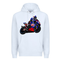 White Superbike Toprak Razgatlıoğlu Premium Hoodie - linhVisuals