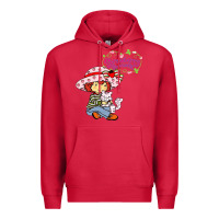Cardinal strawberry shortcake and cat Premium Hoodie - linhVisuals