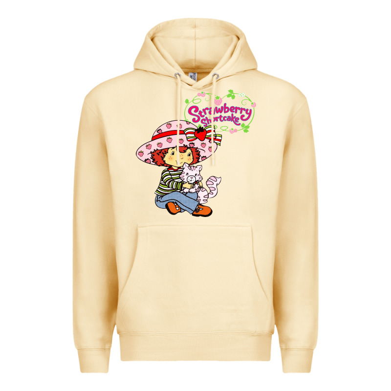 Strawberry Shortcake And Cat Premium Hoodie by linhVisuals | Teevron