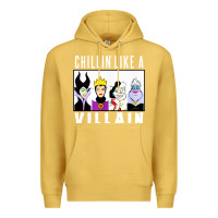 Antique Gold chillin like a villain Premium Hoodie - linhVisuals