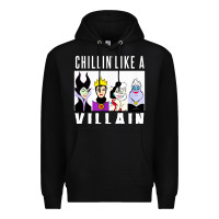 Black chillin like a villain Premium Hoodie - linhVisuals