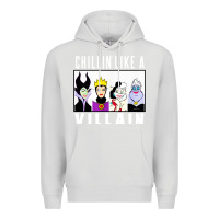 Dove Grey chillin like a villain Premium Hoodie - linhVisuals