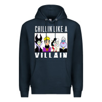 Navy chillin like a villain Premium Hoodie - linhVisuals