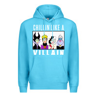 Ocean Blue chillin like a villain Premium Hoodie - linhVisuals