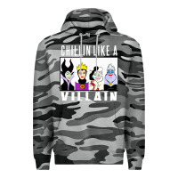 Slate Camo chillin like a villain Premium Hoodie - linhVisuals