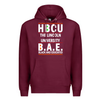 Burgundy hbcu the lincoln university black and educated black classic Premium Hoodie - linhVisuals