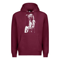 Burgundy chris cornell musician Premium Hoodie - linhVisuals