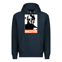 Navy macgyver Premium Hoodie - linhVisuals