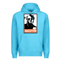 Ocean Blue macgyver Premium Hoodie - linhVisuals