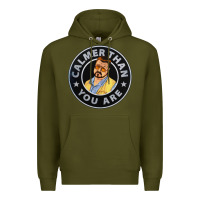 Army Green calmer than you are Premium Hoodie - linhVisuals