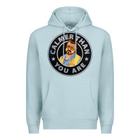 Blue Mist calmer than you are Premium Hoodie - linhVisuals