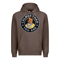 Coffee calmer than you are Premium Hoodie - linhVisuals