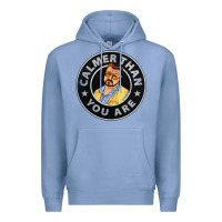 Colony Blue calmer than you are Premium Hoodie - linhVisuals