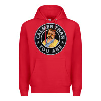 Red calmer than you are Premium Hoodie - linhVisuals