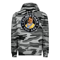 Slate Camo calmer than you are Premium Hoodie - linhVisuals