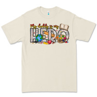 Bone My Daddy is my Hero Teacher Premium Tee - CowhideDigitalArt