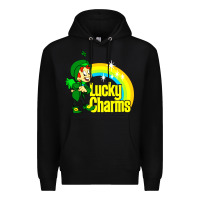 Black luv lucky charms Premium Hoodie - linhVisuals