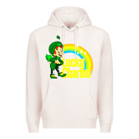 Pale Pink luv lucky charms Premium Hoodie - linhVisuals