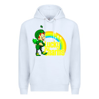 White luv lucky charms Premium Hoodie - linhVisuals