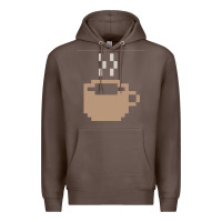 Coffee pixel coffee Premium Hoodie - linhVisuals