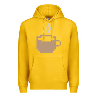 Lemon pixel coffee Premium Hoodie - linhVisuals
