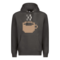 Smoke pixel coffee Premium Hoodie - linhVisuals